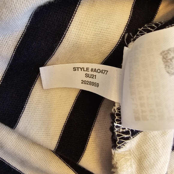 J. Crew High Low Hem Blue White Sleeveless Maxi Dress L - Picture 8 of 8